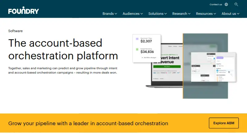Foundry ABM's website