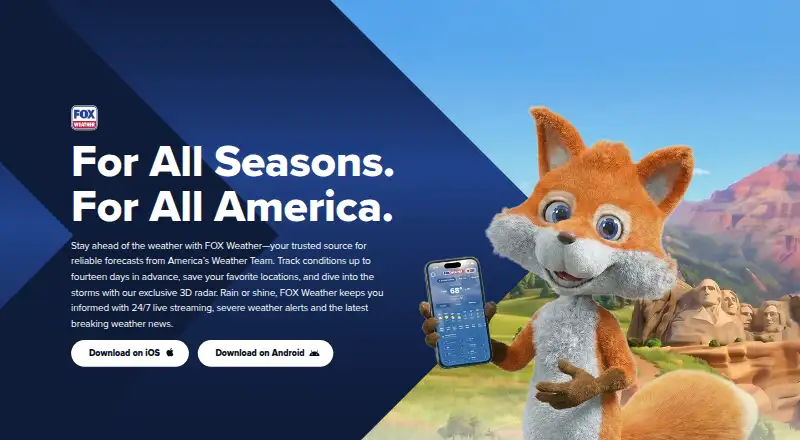 FOX Weather's website