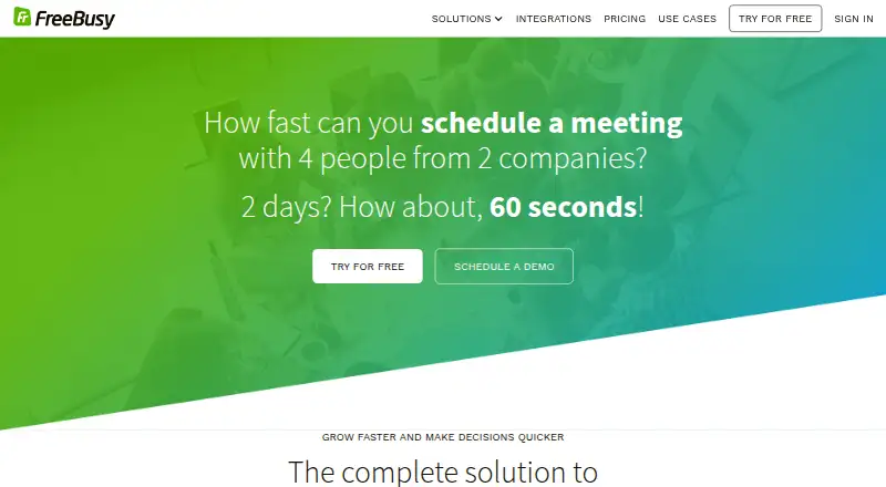 The FreeBusy homepage