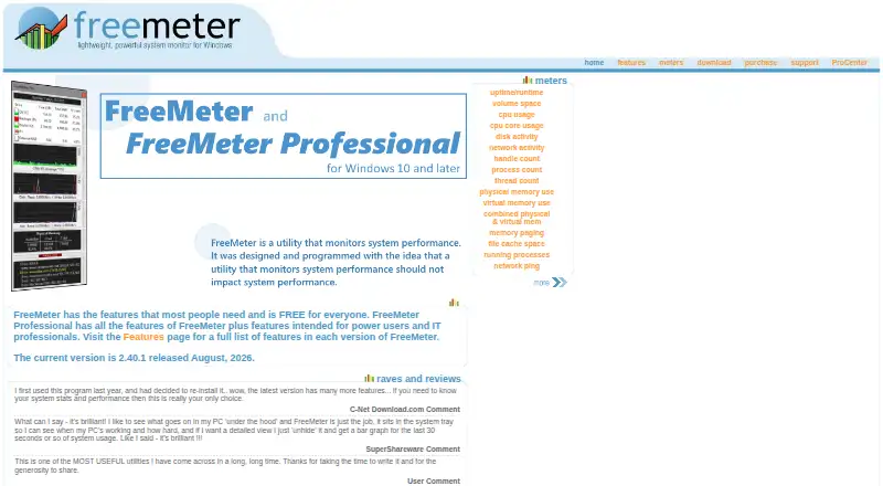 FreeMeter's website