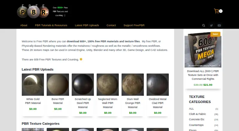 The FreePBR homepage