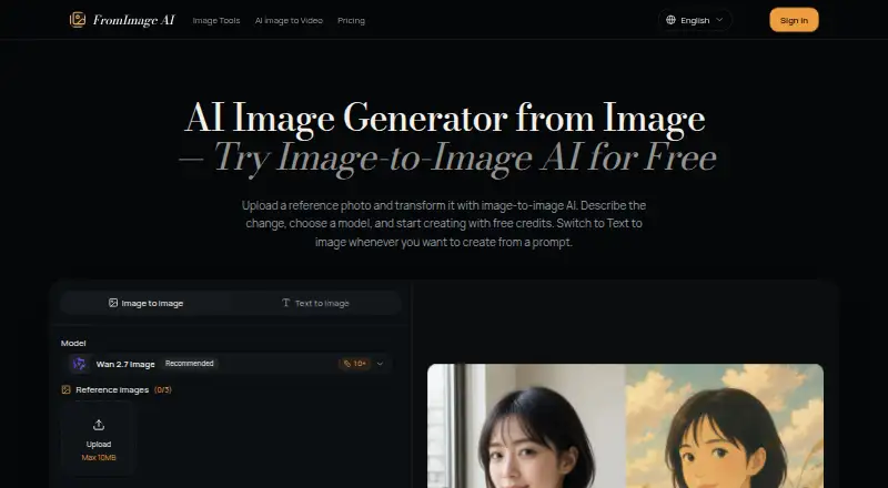 The FromImage homepage