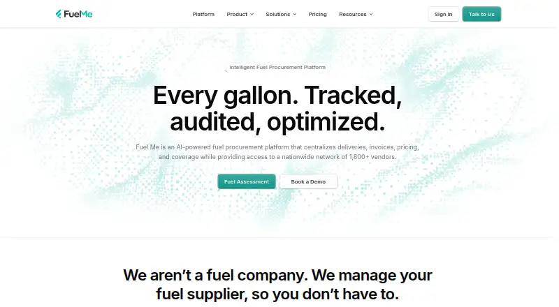 Fuel Me's website