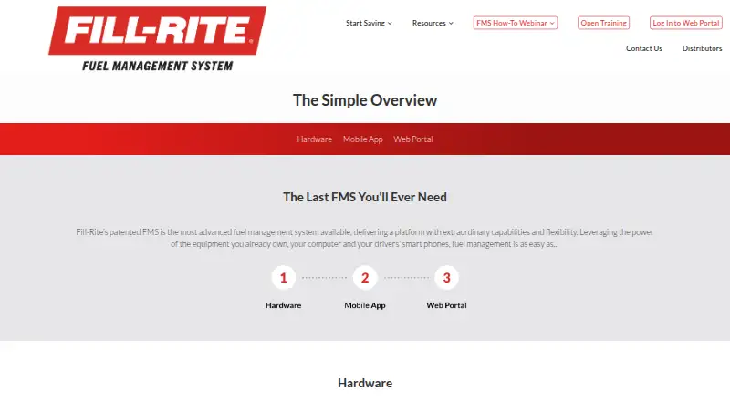 Fill-Rite FMS's website