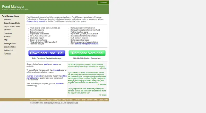 Fund Manager's website