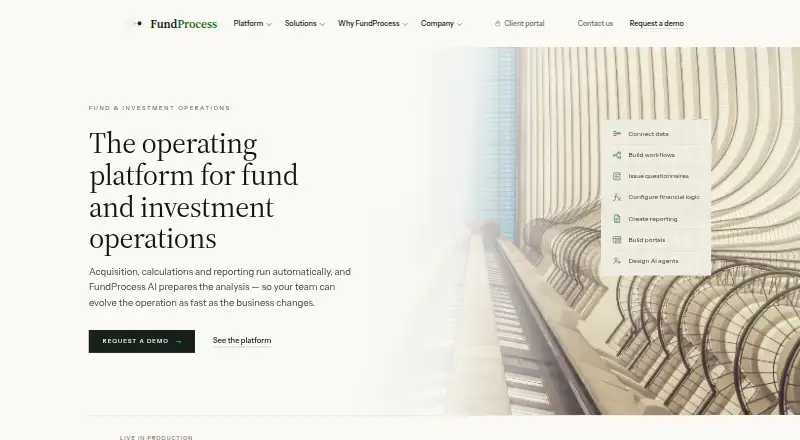 FundProcess's website