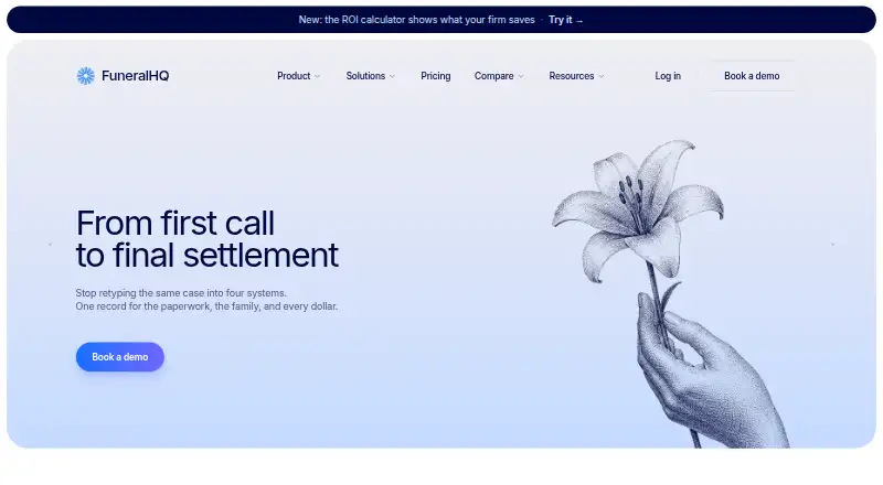 FuneralHQ's website