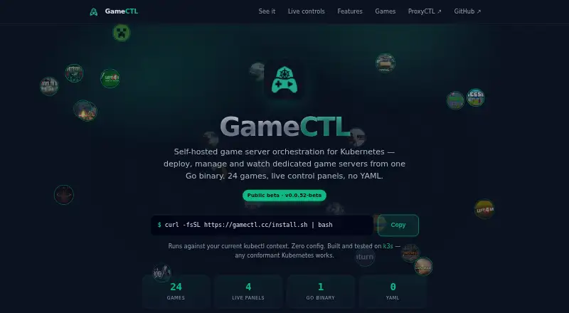 GameCTL's website