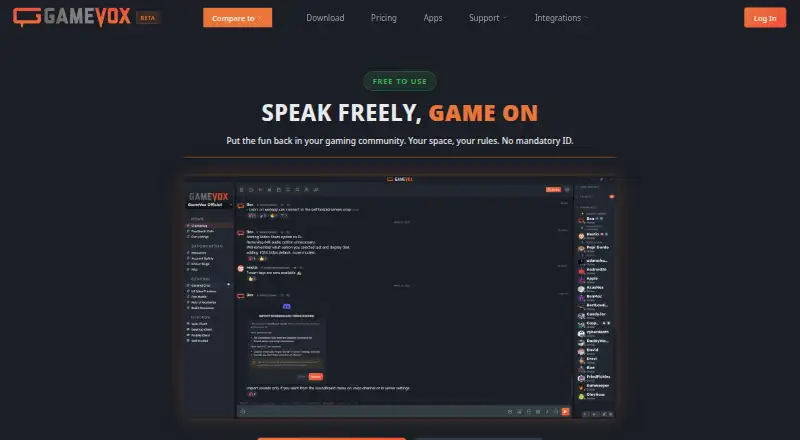 GameVox's website