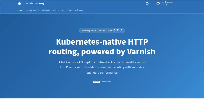 The Varnish Gateway homepage