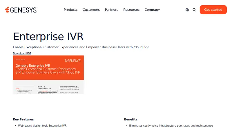 Genesys Cloud Dialer's website