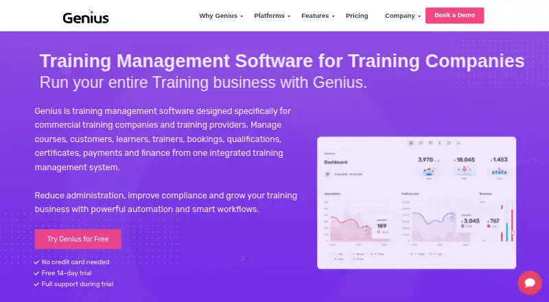 The Genius TMS homepage
