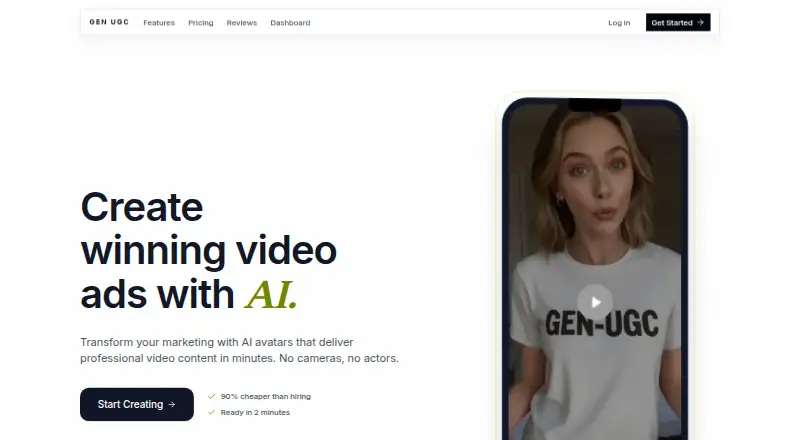 The Gen-UGC homepage