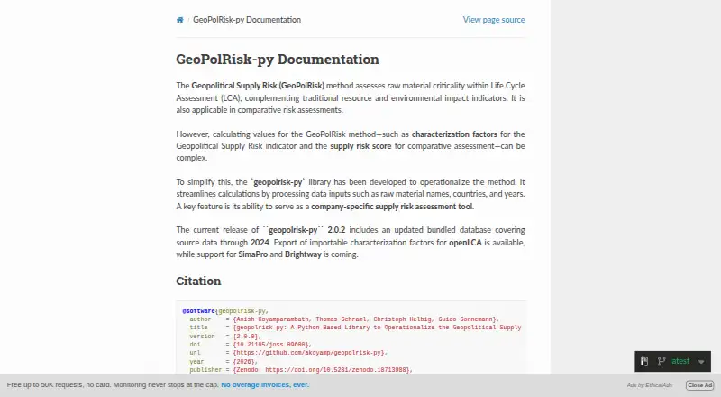 geopolrisk-py's website