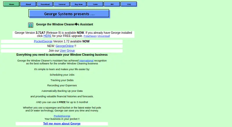 George the Window Cleaner’s Assistant's website