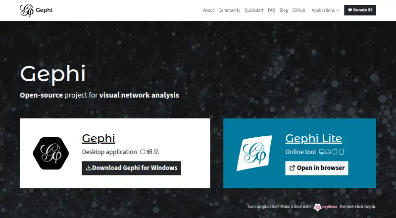 Gephi's website