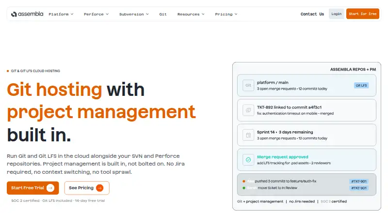 Assembla's website