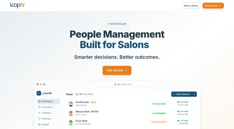 The Loop HR homepage