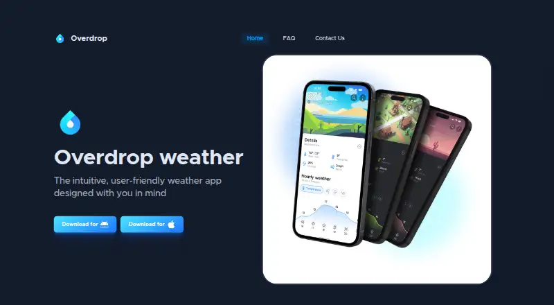 Overdrop's website