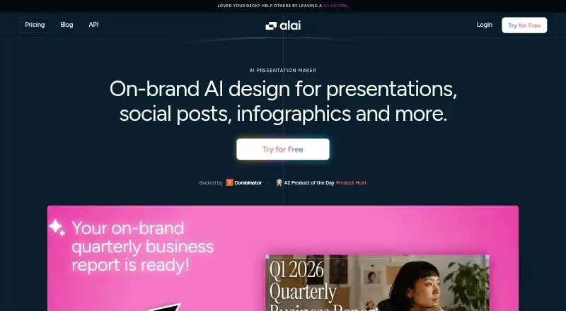 The Alai homepage