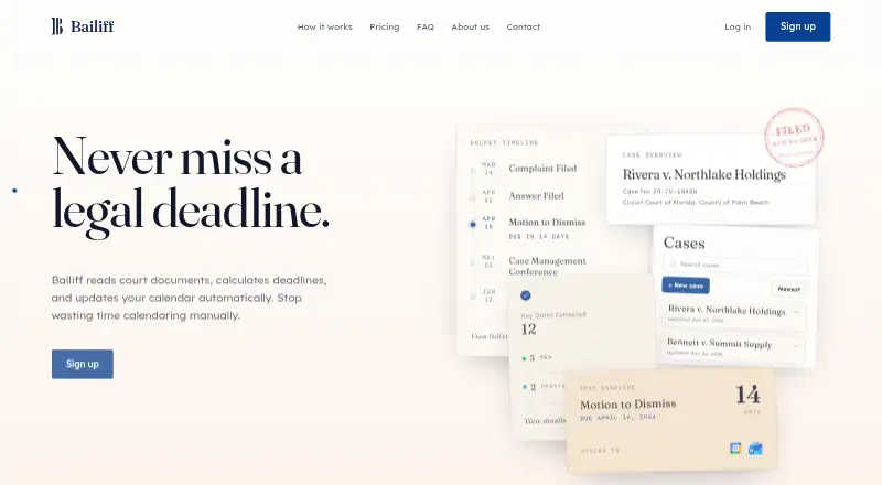 Bailiff's website