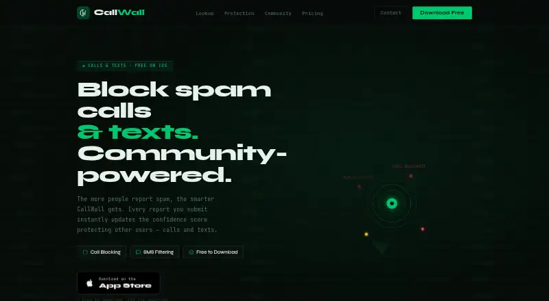 CallWall's website