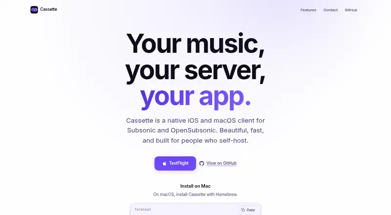 Cassette's website