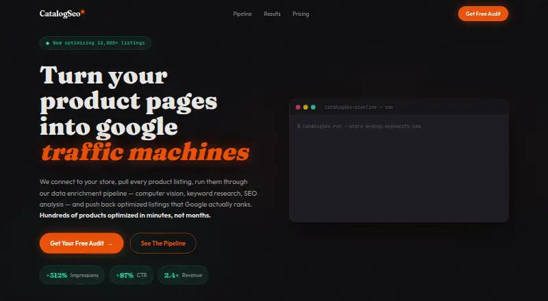 CatalogSeo's website