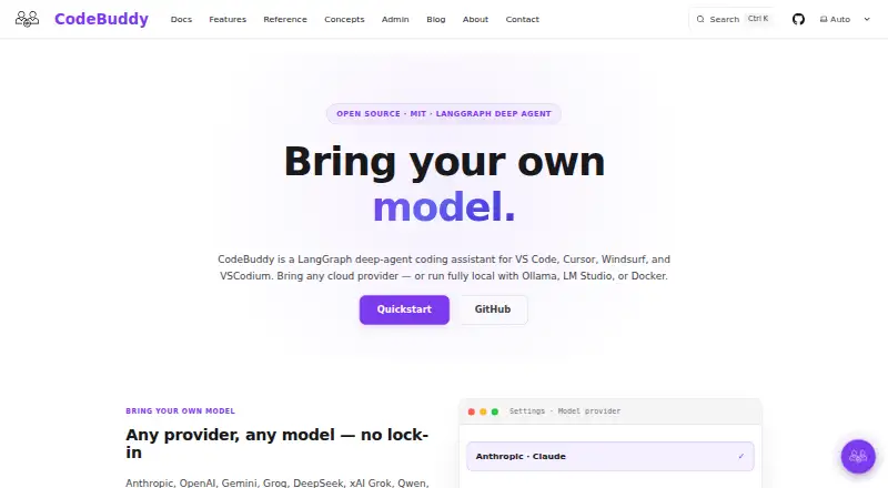 CodeBuddy's website
