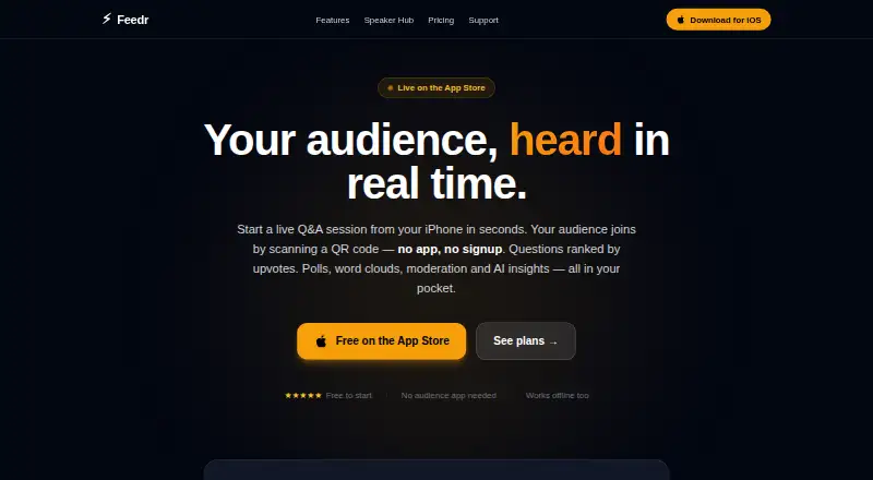 Feedr's website