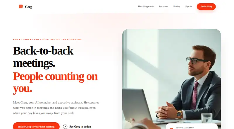 The Greg homepage