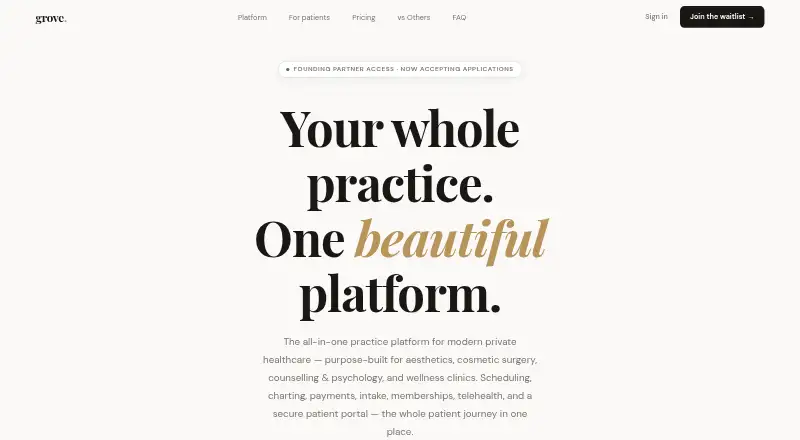 Grove's website