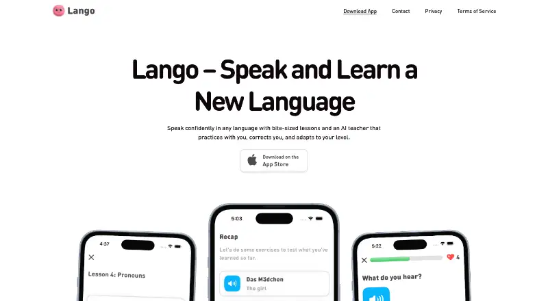 The Lango homepage