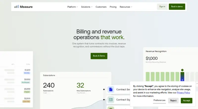 Measure's website