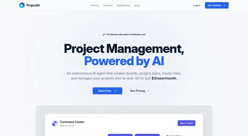 ProjectAI's website
