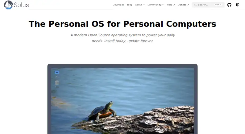 Solus's website
