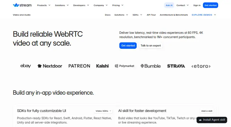 Stream Video's website