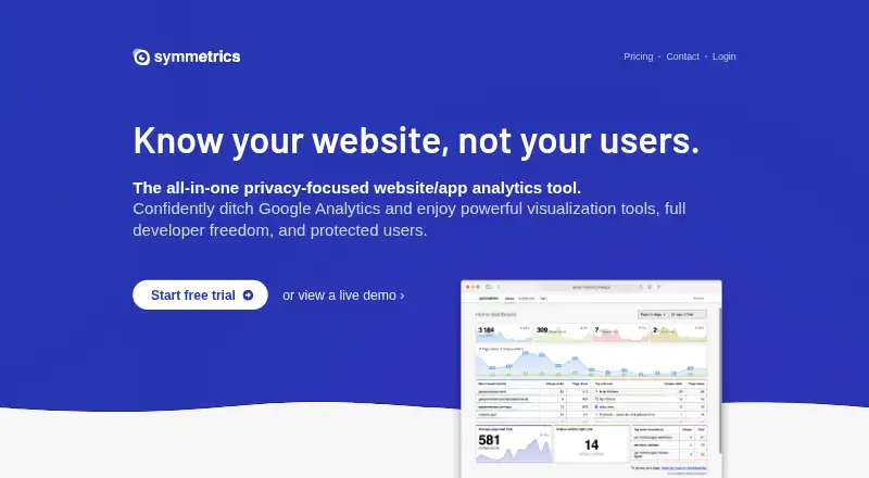 The Symmetrics homepage