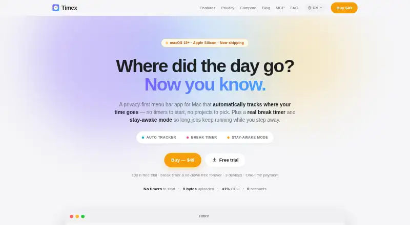 The Timex homepage