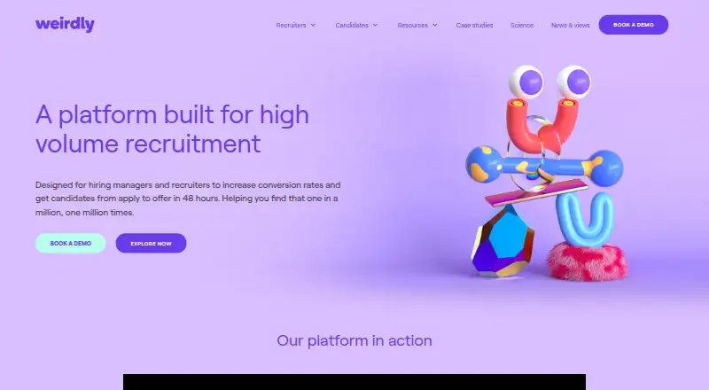 The Weirdly homepage