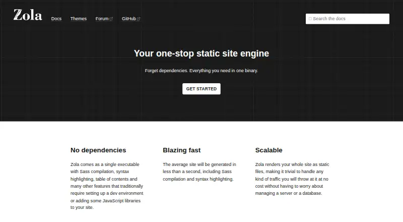 Zola's website