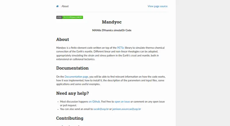 The Mandyoc homepage