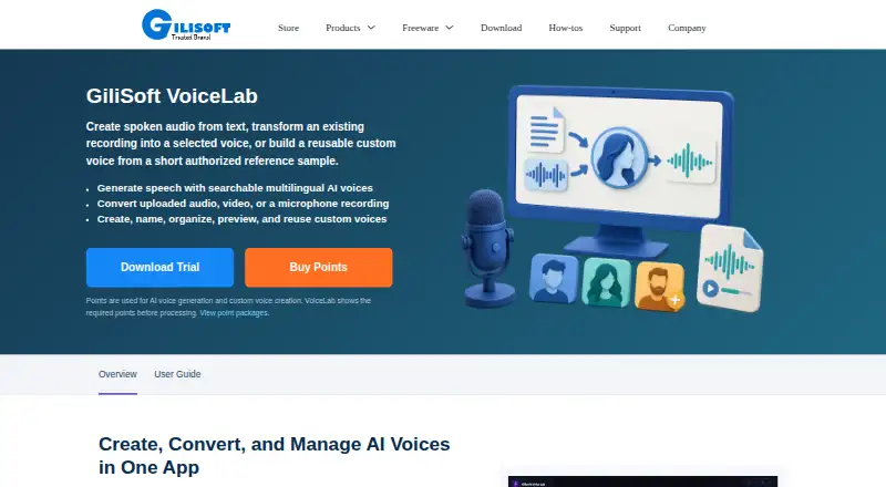 GiliSoft VoiceLab's website