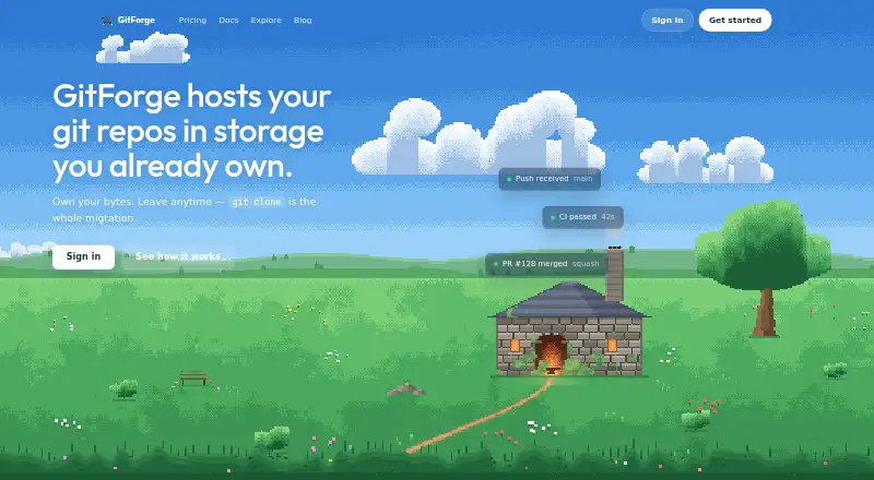 GitForge's website