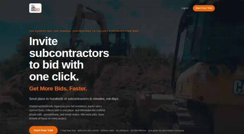 GitaBid's website