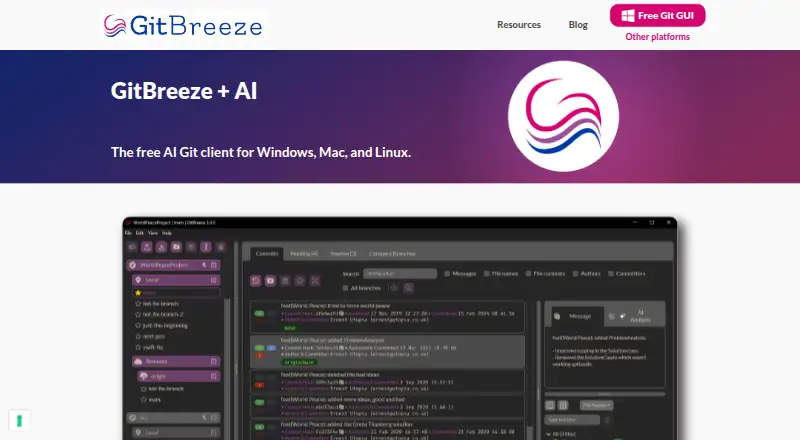 The GitBreeze homepage
