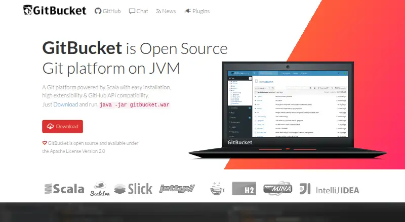 GitBucket's website