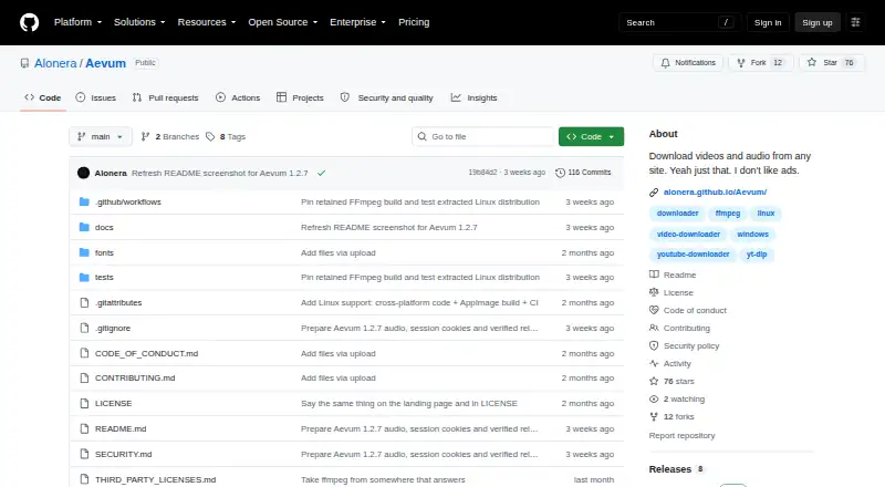 Aevum's website