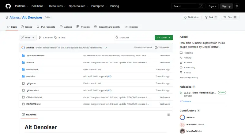 Alt Denoiser's website