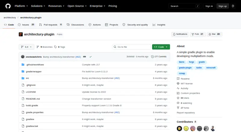 Architectury Plugin's website